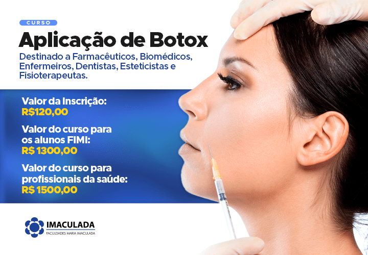 Faça sua inscrição para o curso: Aplicação de Botox!