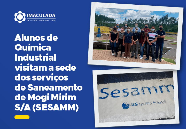 Alunos de Química Industrial visitam a sede dos serviços de Saneamento de Mogi Mirim S/A (SESAMM)